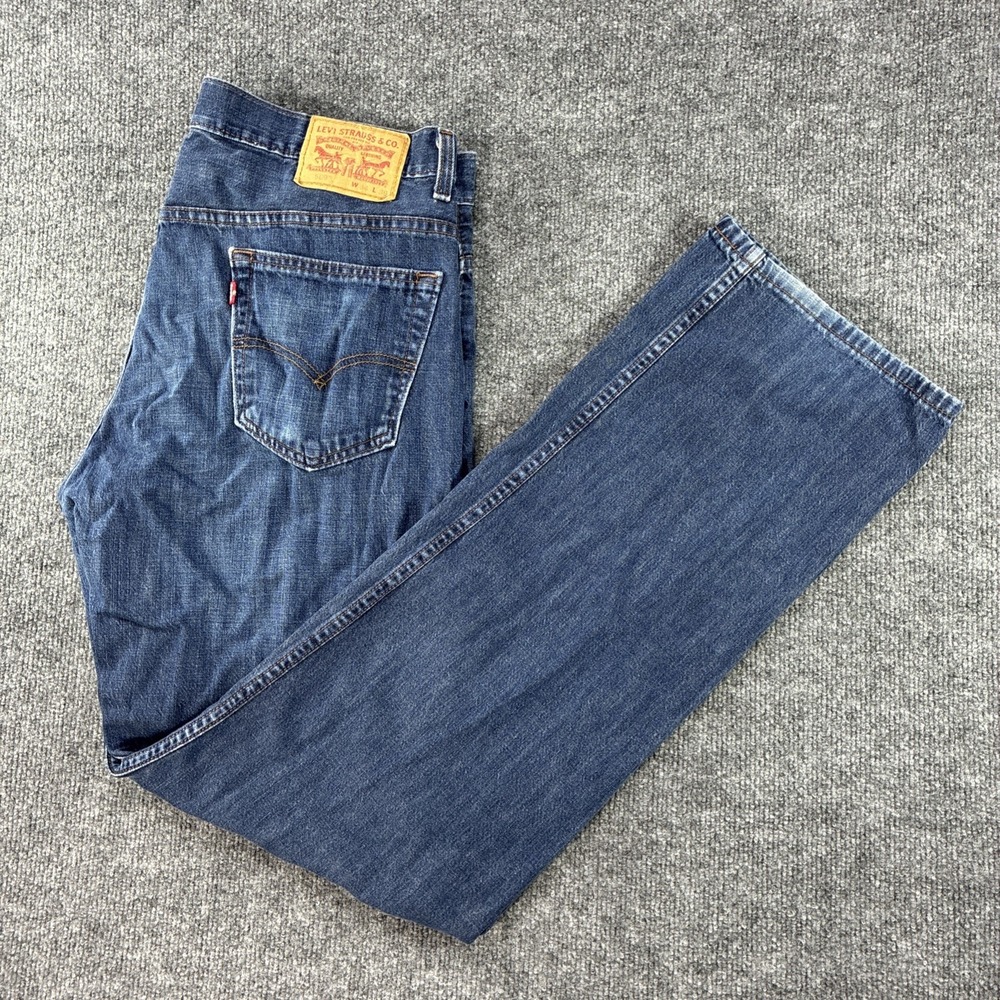 Levi's 569 Jeans Mens 34x36 FITS 36x36 Blue Loose Straight Relaxed Denim
